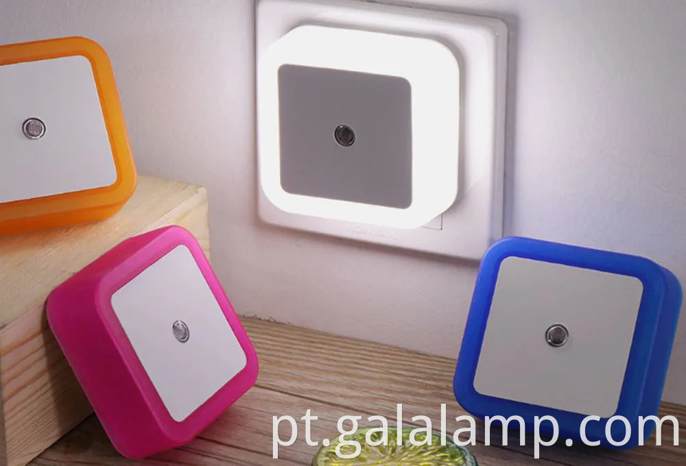Smart Led Night Light com entardecer para Dawn Sensor, Luz do dia Branco